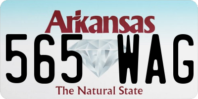 AR license plate 565WAG