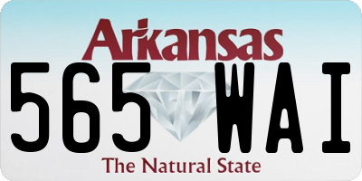 AR license plate 565WAI