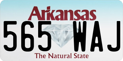 AR license plate 565WAJ
