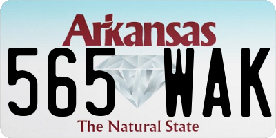 AR license plate 565WAK