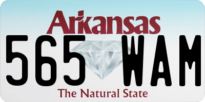 AR license plate 565WAM
