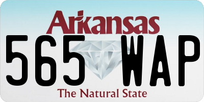 AR license plate 565WAP
