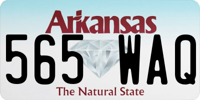 AR license plate 565WAQ
