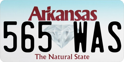 AR license plate 565WAS