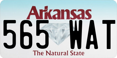 AR license plate 565WAT