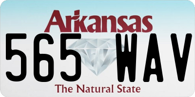AR license plate 565WAV