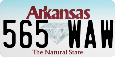 AR license plate 565WAW