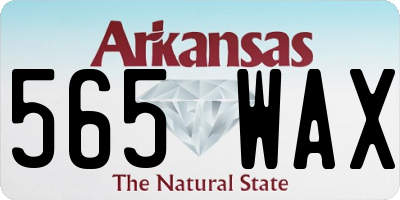 AR license plate 565WAX