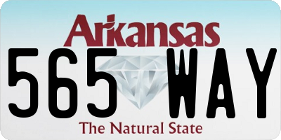 AR license plate 565WAY