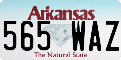 AR license plate 565WAZ