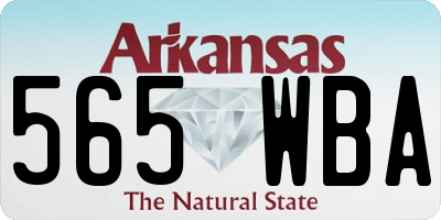 AR license plate 565WBA
