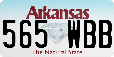 AR license plate 565WBB