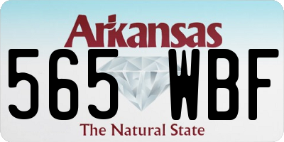 AR license plate 565WBF
