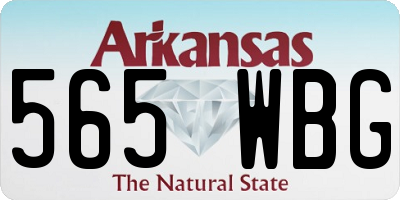 AR license plate 565WBG