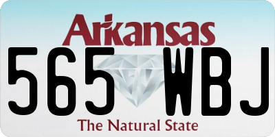 AR license plate 565WBJ