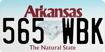 AR license plate 565WBK