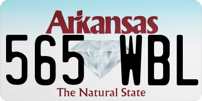 AR license plate 565WBL