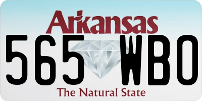 AR license plate 565WBO