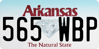 AR license plate 565WBP