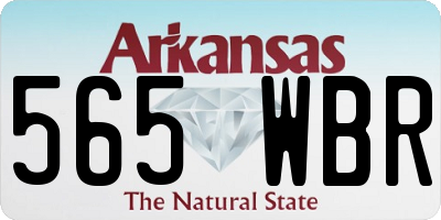 AR license plate 565WBR