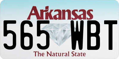 AR license plate 565WBT