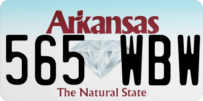 AR license plate 565WBW
