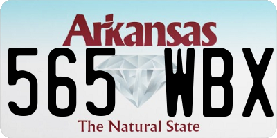 AR license plate 565WBX