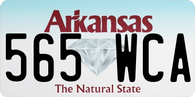 AR license plate 565WCA