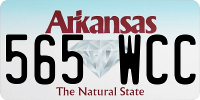 AR license plate 565WCC