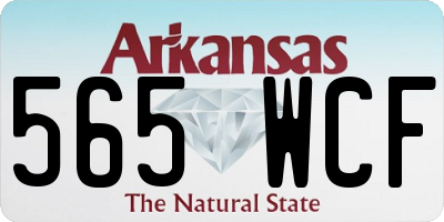 AR license plate 565WCF