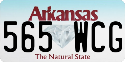 AR license plate 565WCG