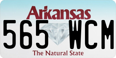 AR license plate 565WCM