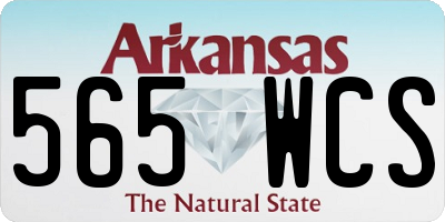 AR license plate 565WCS