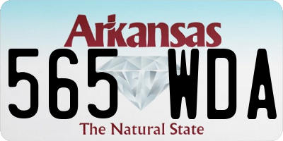 AR license plate 565WDA