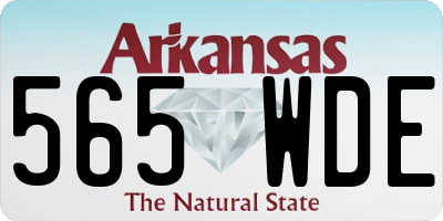 AR license plate 565WDE
