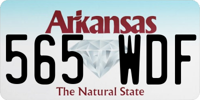 AR license plate 565WDF