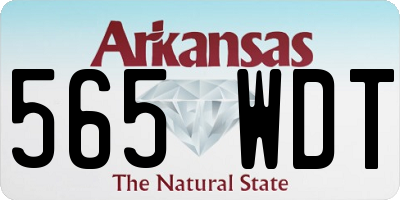 AR license plate 565WDT