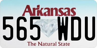 AR license plate 565WDU