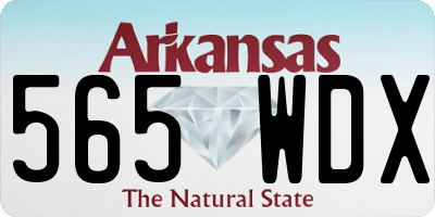 AR license plate 565WDX