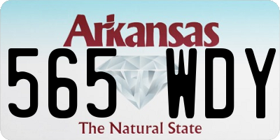 AR license plate 565WDY
