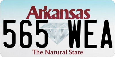 AR license plate 565WEA