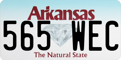 AR license plate 565WEC
