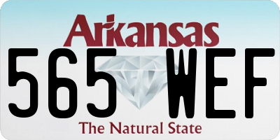 AR license plate 565WEF