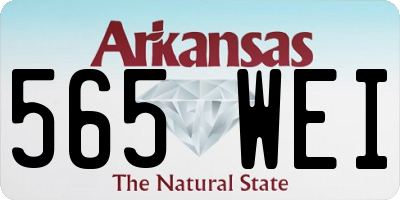 AR license plate 565WEI