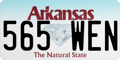 AR license plate 565WEN