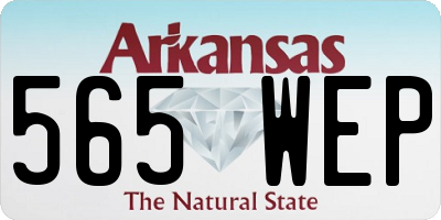 AR license plate 565WEP