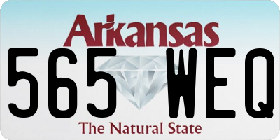 AR license plate 565WEQ