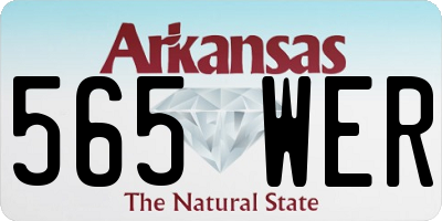 AR license plate 565WER