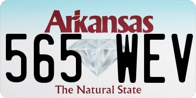 AR license plate 565WEV