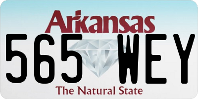 AR license plate 565WEY